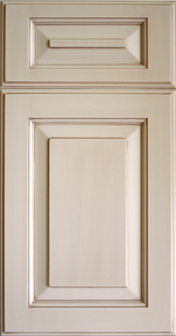 Glaze finish is applied to entire door, and then hand wiped to create beautiful effect GLAZED FINISHES